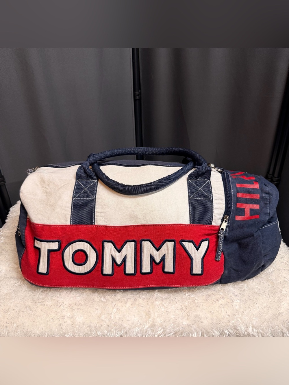 Tommy Hilfiger Bag 90s 00s Y2k Gym Work-out Sports Travel Carry-all Duffle